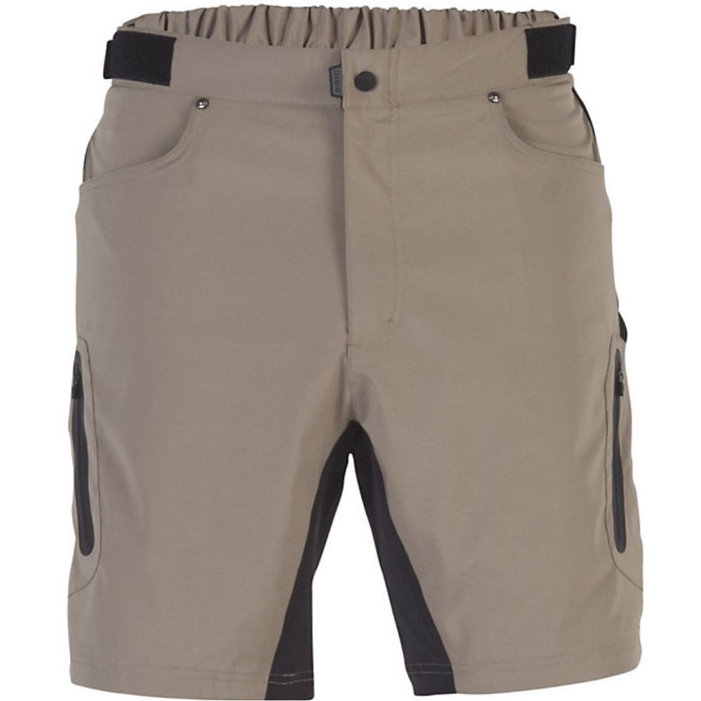 Men's Athletic Shorts in Tan and Black